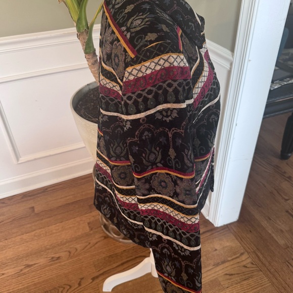 Coldwater Creek Womens Sz medium open 
Tapestry‎ Colorful Blazer Jacket - Picture 6 of 10